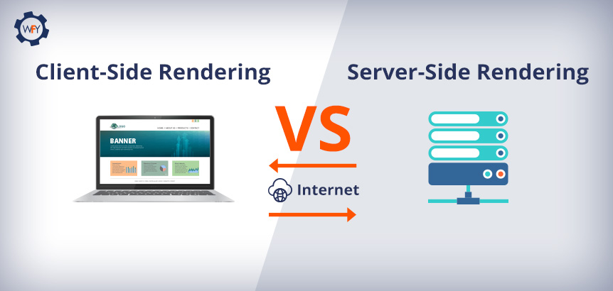Laptop Loading Content Via Client-Side Rendering vs Server-Side Rendering Right Yet Both Load Content Via Internet