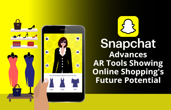 Snapchat Advances AR Tools As Shown On Phone Displaying Woman Trying New Clothes