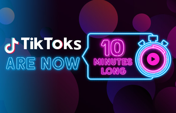 Stopwatch Displaying Ten Minutes Which Represents How Long TikTok Videos Are Now