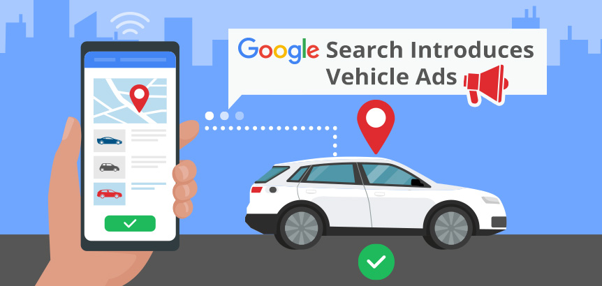 Phone Showing Cars for Sale and Their Location as Google Search Introduces Vehicle Ads