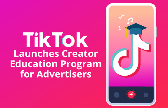 Phone With TikTok Logo Wearing Graduation Cap as They Launch a Creator Education Program for Advertisers