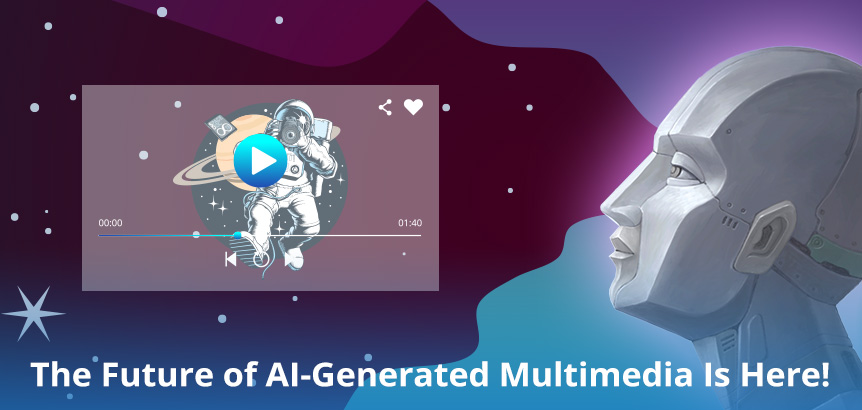 AI Robot Staring Into Space Looking at How the Future of AI-Generated Multimedia Is Here