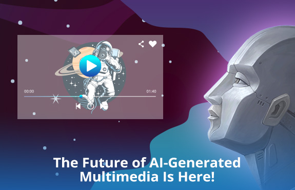 AI Robot Staring Into Space Looking at How the Future of AI-Generated Multimedia Is Here