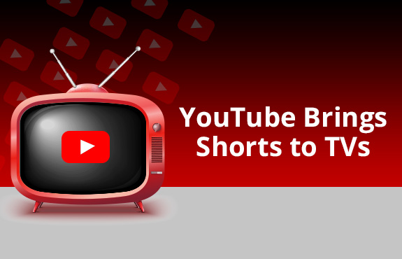 Vintage TV With YouTube Logo Embedded in Center as The Company Launches YouTube Shorts for TV