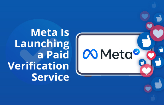 Meta Logo and Blue Check Mark Embedded in Phone As Meta Launches Paid Verification Services