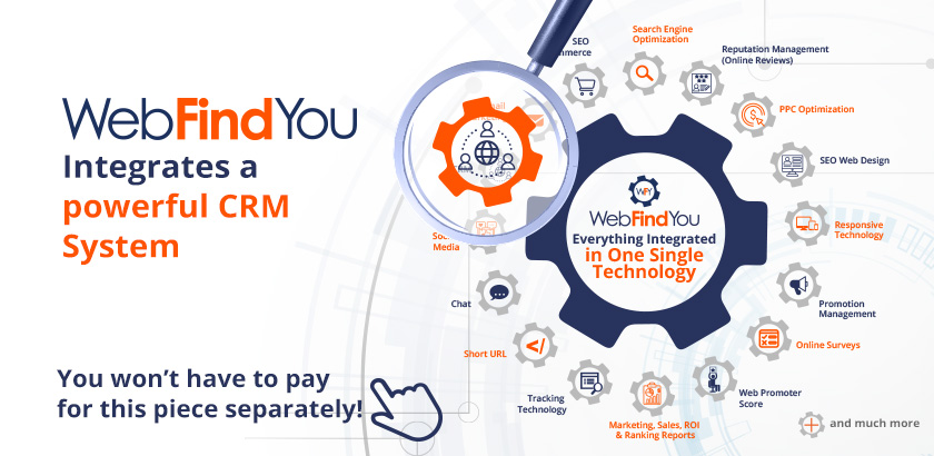 WebFindYou Technology Integrates a Powerful CRM