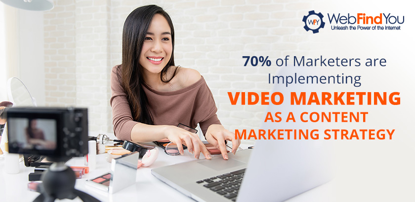70% of the Marketers Are Implementing Video Marketing Strategy