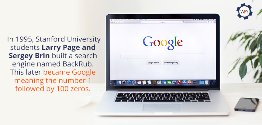 Larry Page and Sergey Brin Built a Search Engine Named Backrub Larry Page and Sergey Brin Built a Search Engine Named Backrub