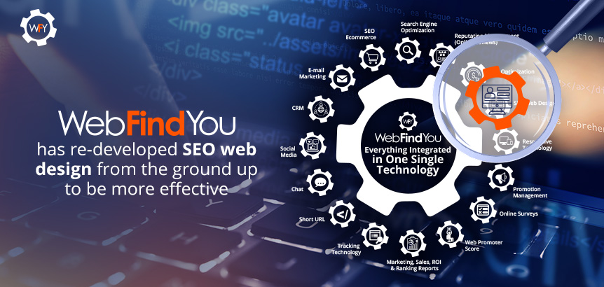 We Integrated our SEO Web Design with the Right Elements to Improve Your Online Visibility WebFindYou Has Re-Developed SEO Web Design from the Ground up to be More Effective