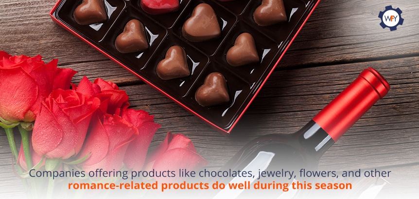 On Valentine's Day, Consumers Are Making Purchases for Significant Others and Family Members Alike Companies Offering Products like Chocolates, Jewelry, Flowers, and Romance-related Products Do Well During This Season