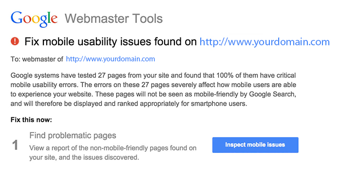 Google's Mobile Usability Tool