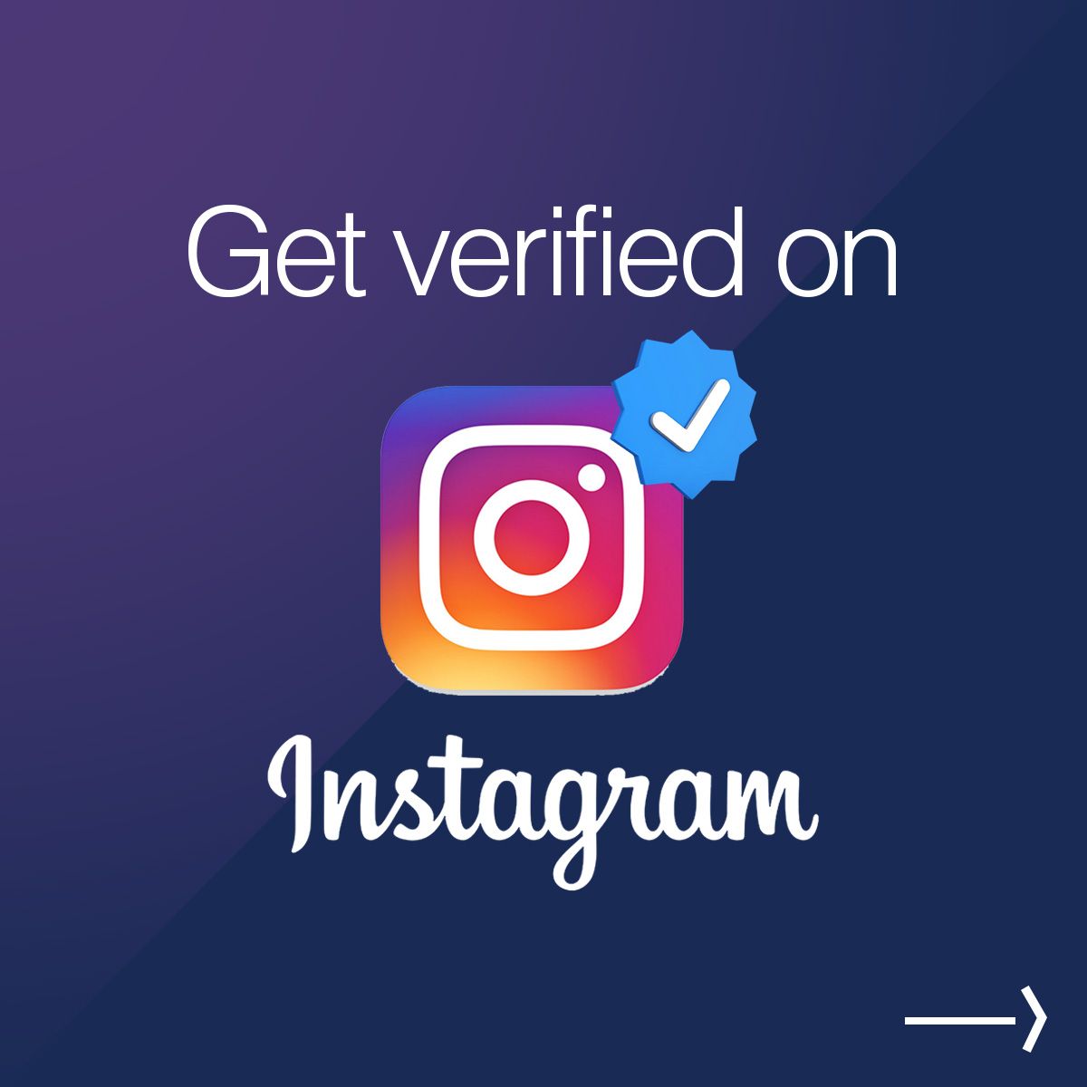 Get verified on Instagram
