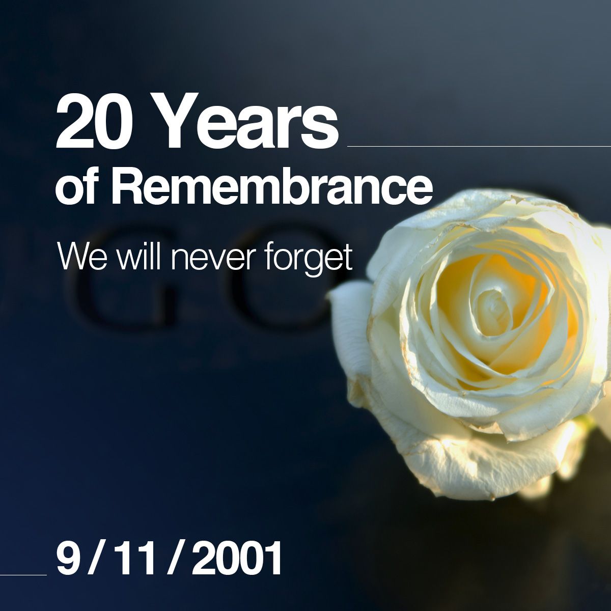20 Years of Remembrance We will Never Forget