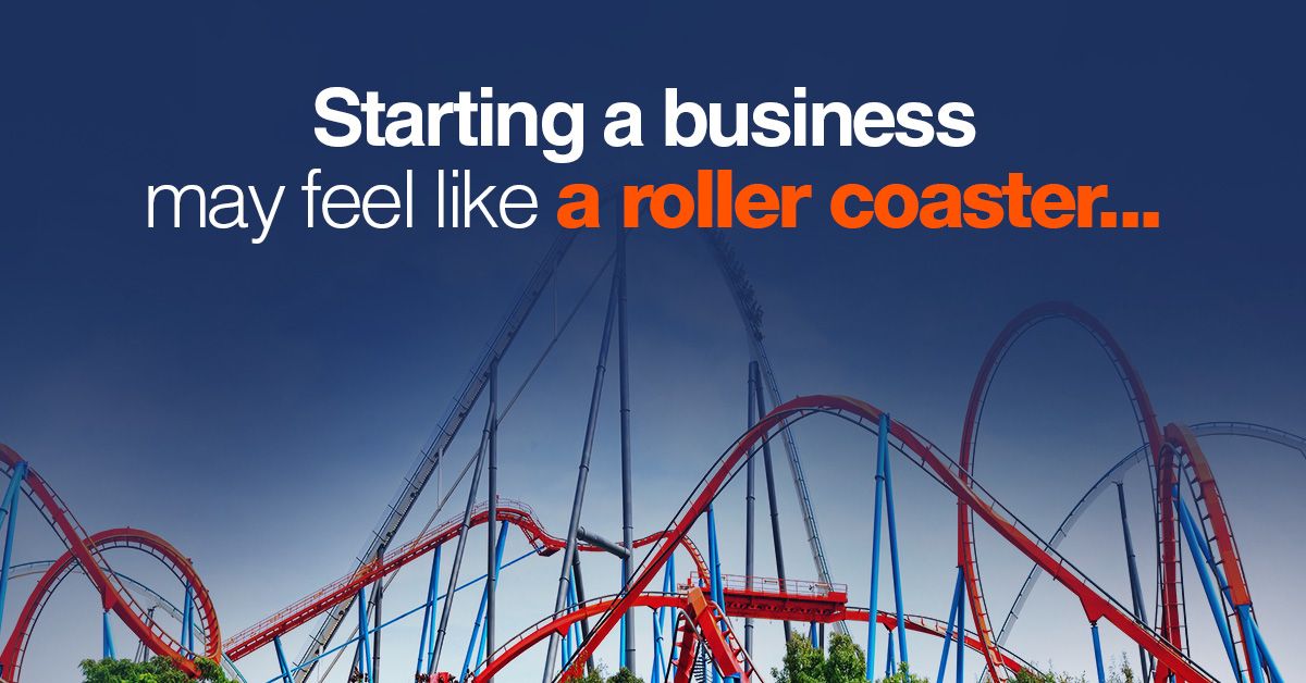 Starting a Business May Feel Like a Roller Coaster