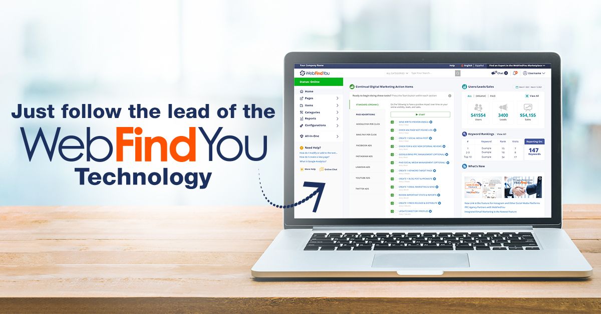 Just follow the lead of the WebFindYou Technology