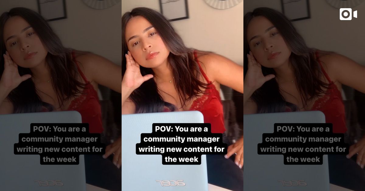 POV: You are a community manager writing new content for the week