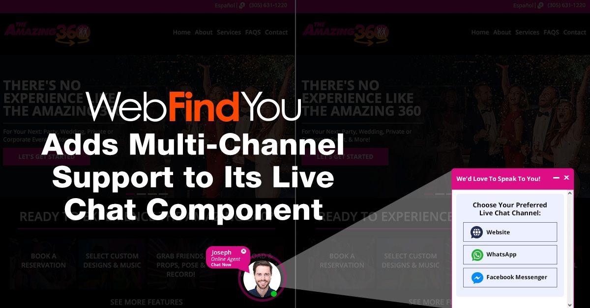 WebFindYou Adds Multi-Channel Support to Its Live Chat Component