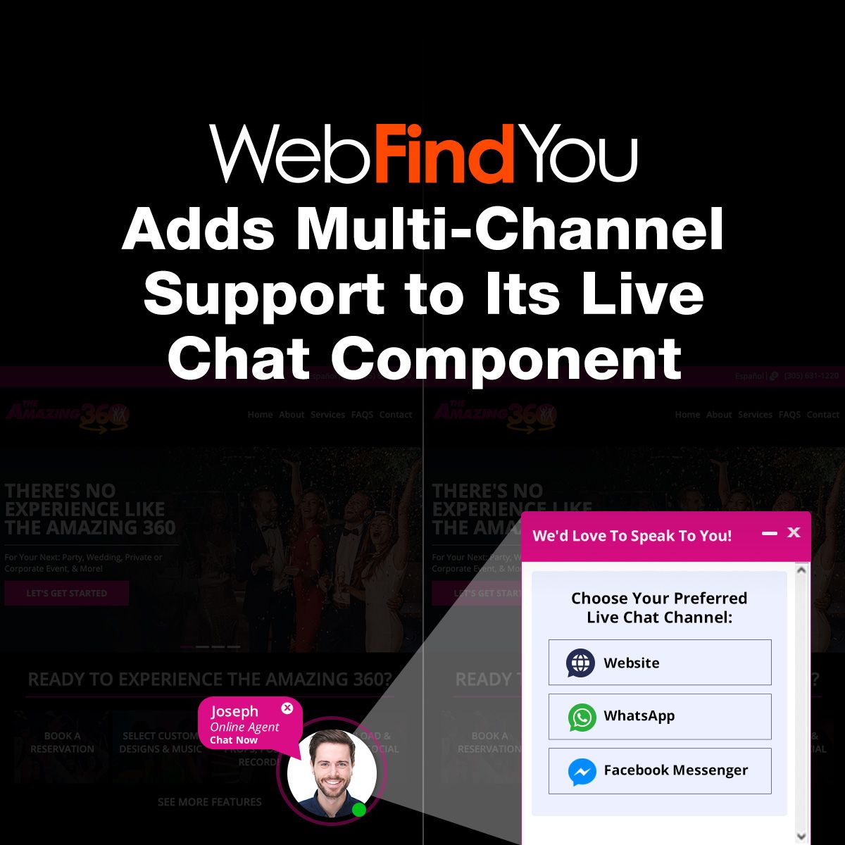 WebFindYou Adds Multi-Channel Support to Its Live Chat Component