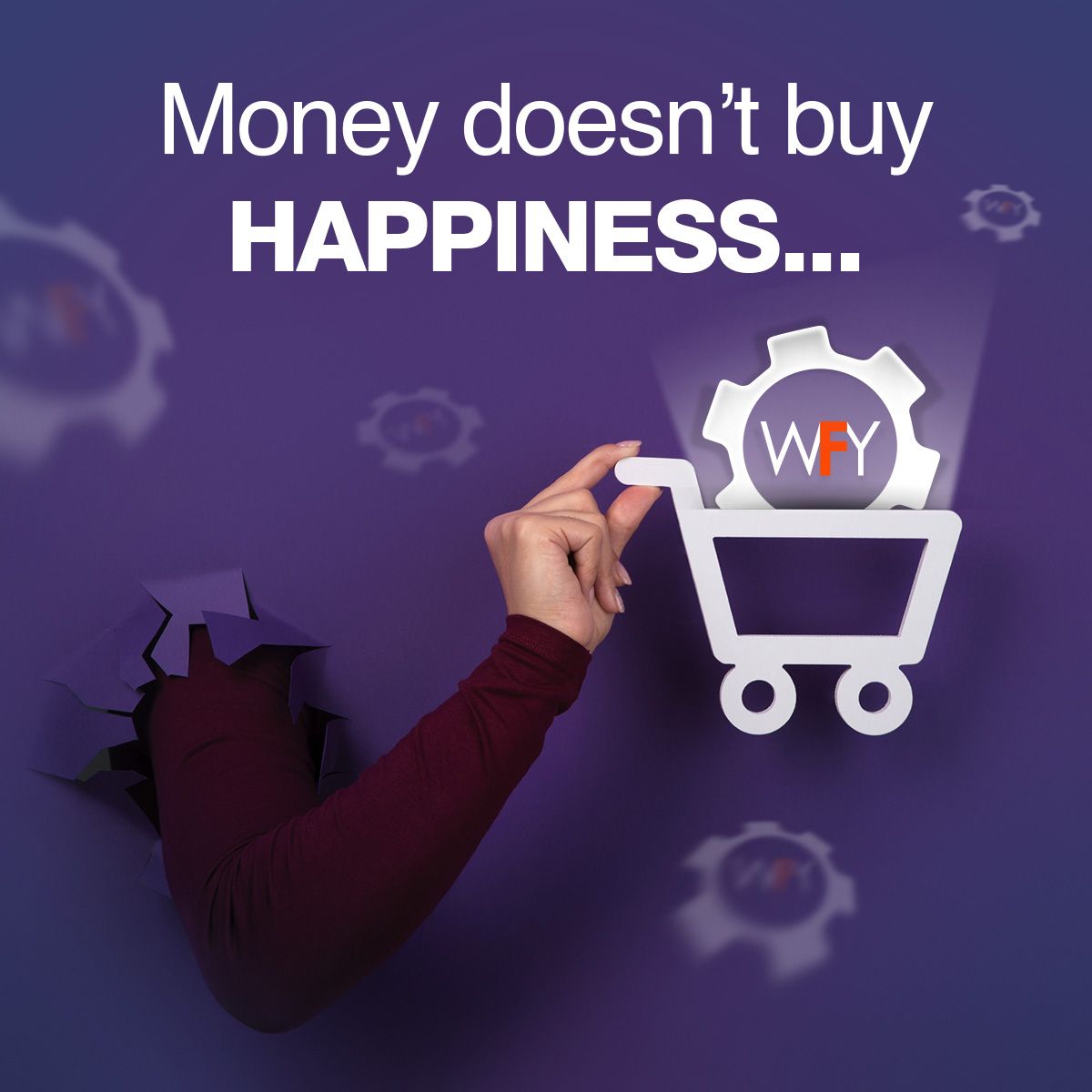 Money doesn't buy happiness...
