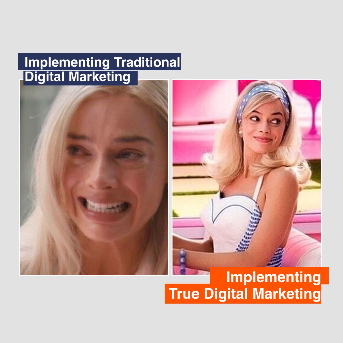 Implementing Traditional Digital Marketing / Implementing True Digital Marketing