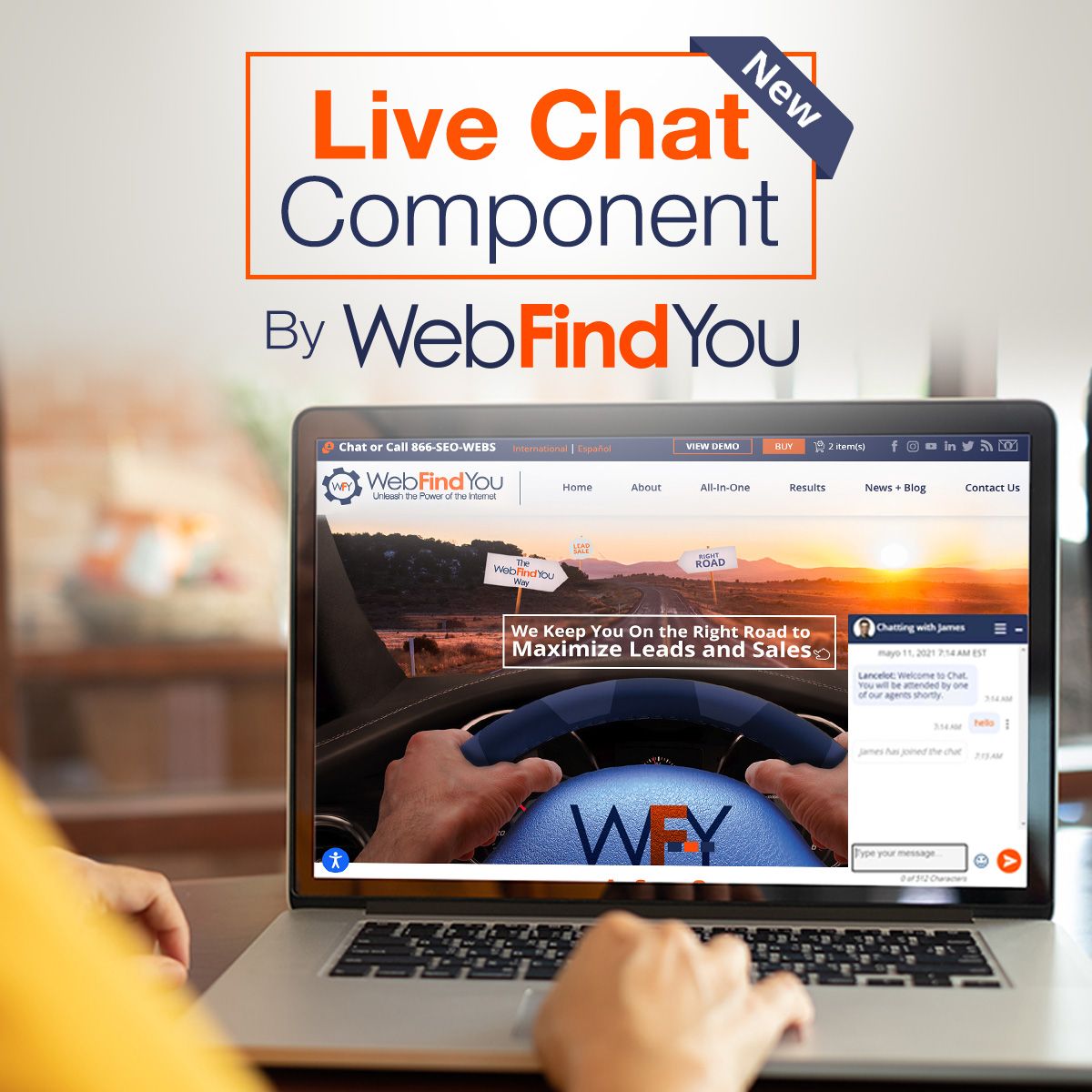 WebFindYou Adds New Live Chat Component to its Unique All-in-One Digital Marketing Technology